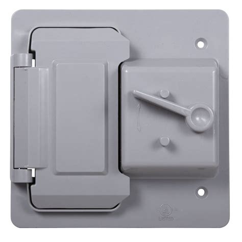 2-gang rectangle plastic weatherproof electrical box cover|outdoor electrical box covers.